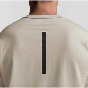 ASRV DSG-0481 T-Shirt Men's XL Cream Reversible Vented Oversized Cotton Terry